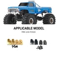 thumbnail image 3 of Bewildely RCGOFFLOW 4 Uds. Carcasa de eje trasero mejorada de latón para 1/24 Rc carcasa de eje trasero FMS FCX24 RC pieza de coche accesorios Kits de construcción modelo Negro, 3 of 6