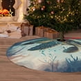 thumbnail image 5 of KLL 36" Christmas Tree Skirt Watercolor Turtle5 Xmas Tree Skirts Mat for New Year Xmas Holiday Party Indoor Outdoor Home Decoration, 5 of 5