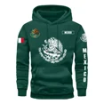 thumbnail image 1 of Sudadera Con Capucha Escudo De México Bandera Patriótica, 1 of 3