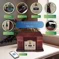 thumbnail image 4 of ClearClick Tocadiscos todo en uno con tocadiscos de 3 velocidades, Bluetooth, CD, cinta de casete, radio AM/FM, auxiliar, USB, parlantes incorporados, exterior de madera hecho a mano, 4 of 5