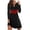 Black, variant on Augper Valentine's Day Print Sexy For Women Fashion Casual Round-neck Long Sleeve Pullover Dress