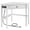 White, variant on Topeakmart Corner Computer Desk Workstation with Power Outlet Storage Drawer, Black