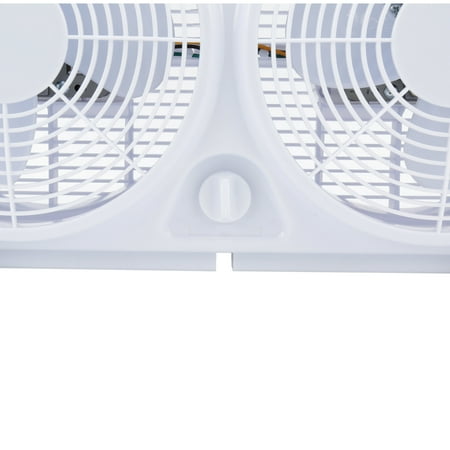 Optimus - 7" Reversible Twin Window Fan - White