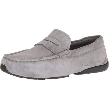 Cole Haan Men's Branson Penny Driver Loafer, Ironstone Velour Suede, 10 Wide US