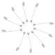 thumbnail image 1 of 10pcs / Lot Pegamento Fino de material perla Del Perno Del Palillo Del Acero Inoxidable Broche, 1 of 9