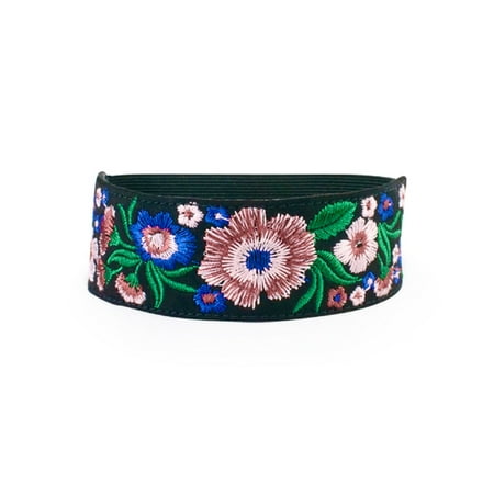 

Multi Color Flower Embroidered Shoe Accessory