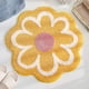 thumbnail image 1 of Alfombra de área de flores, alfombra de baño Floral bonita, alfombra redonda de microfibra suave para suelo de flores, absorción de agua, 1 of 5
