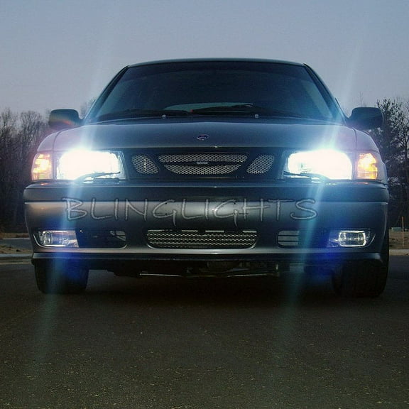 For 1999 2000 2001 2002 Saab 9-3 Bright White Lights Bulbs for Headlamps Headlights Head Lamps Lights