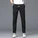 thumbnail image 2 of Pantalones de seda de hielo para hombre, sueltos, rectos, informales, de verano, finos, de secado rápido, elásticos, deportivos, gris oscuro, XL, 55-60 kg, 2 of 5