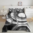 thumbnail image 1 of Erosebridal Abstract Circle Spiral Bedding Twin Comforter Set, Gray Down Comforter, Geometry Room Decor Ultra Soft 2-Piece, 1 of 8