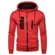 thumbnail image 3 of Sudaderas con capucha de manga larga con cremallera para hombre, ropa deportiva informal, talla grande, Otoño e Invierno, 3 of 4