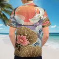 thumbnail image 6 of High Quality Hawaiian Shirts for Men Short Sleeve Aloha Beach Shirt Floral Summer Casual Button Down Shirts Blouses YRD5BM, 6 of 7