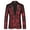 Red, variant on Men's Dress Party Floral Suit Jacket Notched Lapel Slim Fit One Button Stylish Blazer Gold