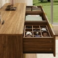 thumbnail image 6 of YouTrend Fluted 9 Drawers Dresser, 55.1" Wide Modern Chest of Drawers with Wood Foot, Dresser TV Stand Up to 65 Inch TV, Wood Drawer Organizer for Bedroom, Living Room, Hallway, 6 of 7