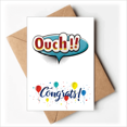 thumbnail image 1 of Ouch Boom Diagram Cartoon Wedding Cards Congratulations Greeting Envelopes, 1 of 3