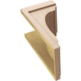 thumbnail image 6 of 12"W x 12"D x 24"H Wide Warren Rough Cedar Woodgrain TimberThane Corbel, Primed Tan, 6 of 6