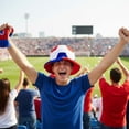 thumbnail image 6 of Jiibva USA Football Fans Hat Novelty Flag Pattern Hat Funny Cheer Accessories for Football Party Celebration Accessories, 6 of 7