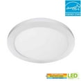 thumbnail image 2 of 15 in. 22.5-Watt White Integrated LED 1650 Lumens Edge-Lit Round Flat Panel Flush Mount Ceiling Light W/Color Changing, 2 of 6