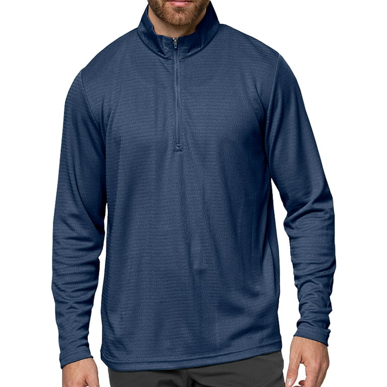 Antigua Golf Men s Avalon 1 4 Zip Lightweight Pullover 2X Large Navy Blue