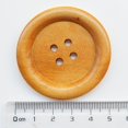 thumbnail image 3 of Chenkou Craft 20 Piezas Tamaño Grande 50Mm 2 "" Botones Redondos De Madera 4 Agujeros Botón De Costura Artesanal, 3 of 4