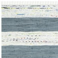 thumbnail image 5 of SAFAVIEH Montauk Cainneach Striped Cotton Area Rug, Ivory/Grey, 6' x 9', 5 of 6