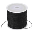 thumbnail image 1 of Unique Bargains 0.8mm x 109 Yard Nylon Satin Cord 0.8mm Beading String Braided Rope, Black, 1 of 6
