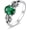 Created Emerald, variant on Created Turquoise/Emerald/Ruby/Opal Engagement Ring for Women 925 Sterling Silver 8 * 6MM Oval Birthstone Gemstone Wedding Rings Leaf Bohemian Boho Jewelry Gifts