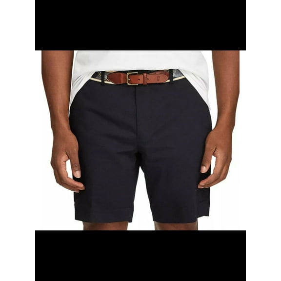 POLO RALPH LAUREN Mens Navy Straight Fit Performance Stretch Shorts 33
