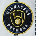 thumbnail image 3 of Newborn White/Navy Milwaukee Brewers Power Hitter Short Sleeve Bodysuit, 3 of 3