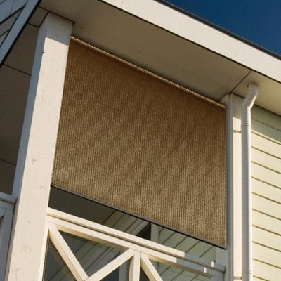 Coolaroo 474768 6x6ft Exterior Roller Shade Mocha for sale online 