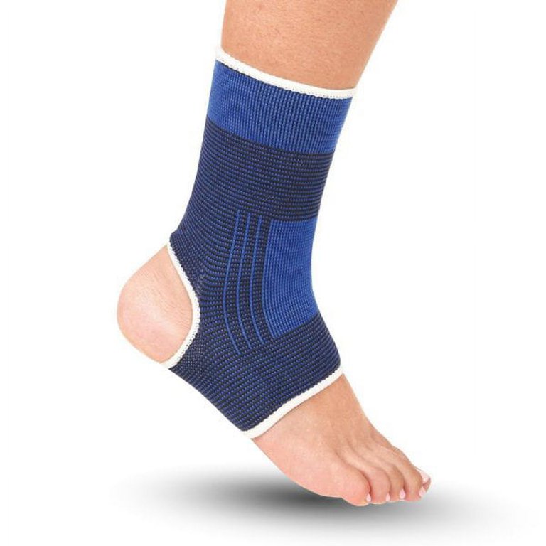 2 PCS Ankle Foot Elastic Compression Wrap Sleeve Bandage Brace Support  Protection Sports Relief Pain Foot Outdoor 