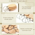 thumbnail image 4 of 100PCS Wooden Keychain Blanks Wood Key Chain (Oval), 4 of 7