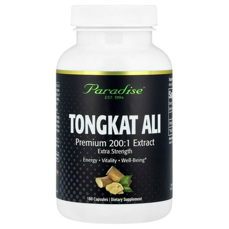 Paradise Herbs Tongkat Ali, 180 Capsules (250 mg per Capsule)