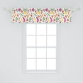thumbnail image 2 of Ambesonne Vegetable Window Valance, Food Drawing Composition Pickles Olives and Bell Peppers Colorful Design, Curtain Valance for Kitchen Bedroom Decor with Rod Pocket, 54" X 12", Multicolor, 2 of 3