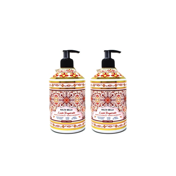 Molto Bella Hand Soap, Lush Tropicale Scent, 21.3 fl oz, 2 Pack