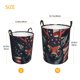 thumbnail image 3 of Balery Modern USA Deer Head Cesta de ropa redonda con asas, impermeable, independiente, para ropa, juguetes, dormitorio y familia-Medium, 3 of 6