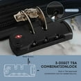 thumbnail image 6 of 3 Piece Hardside Luggage Set PC Lightweight Expandable Suitcase with Spinner Wheels TSA Lock, 20"/24"/28", White, 0028#19, 6 of 9