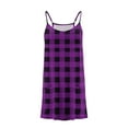 thumbnail image 4 of AUNVITO Girls Backless Sleeveless Strappy Plaid Dress with Pockets, 4 of 5