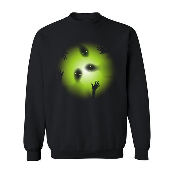 Aliens Peeping Through Sweatshirt Men -Image by Shutterstock, Male 4X-Large