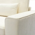 thumbnail image 6 of 79.5" Modern Sofa Couches,3-Seat Sofa Couch Linen Fabric Upholstered Sofa Furniture with Pillows for Living Room Bedroom Apartment,Beige, 6 of 7