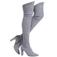 thumbnail image 1 of Shoe'N Tale Woman Suede Thigh High Over The Knee Boots, 1 of 3