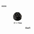 thumbnail image 1 of MOC Technical Tire Wheel Cross Hole Set Motorcycle Tyre & Rim Car Truck Wheels Hub Bricks Construction Building Blocks 60208-4set, 1 of 6