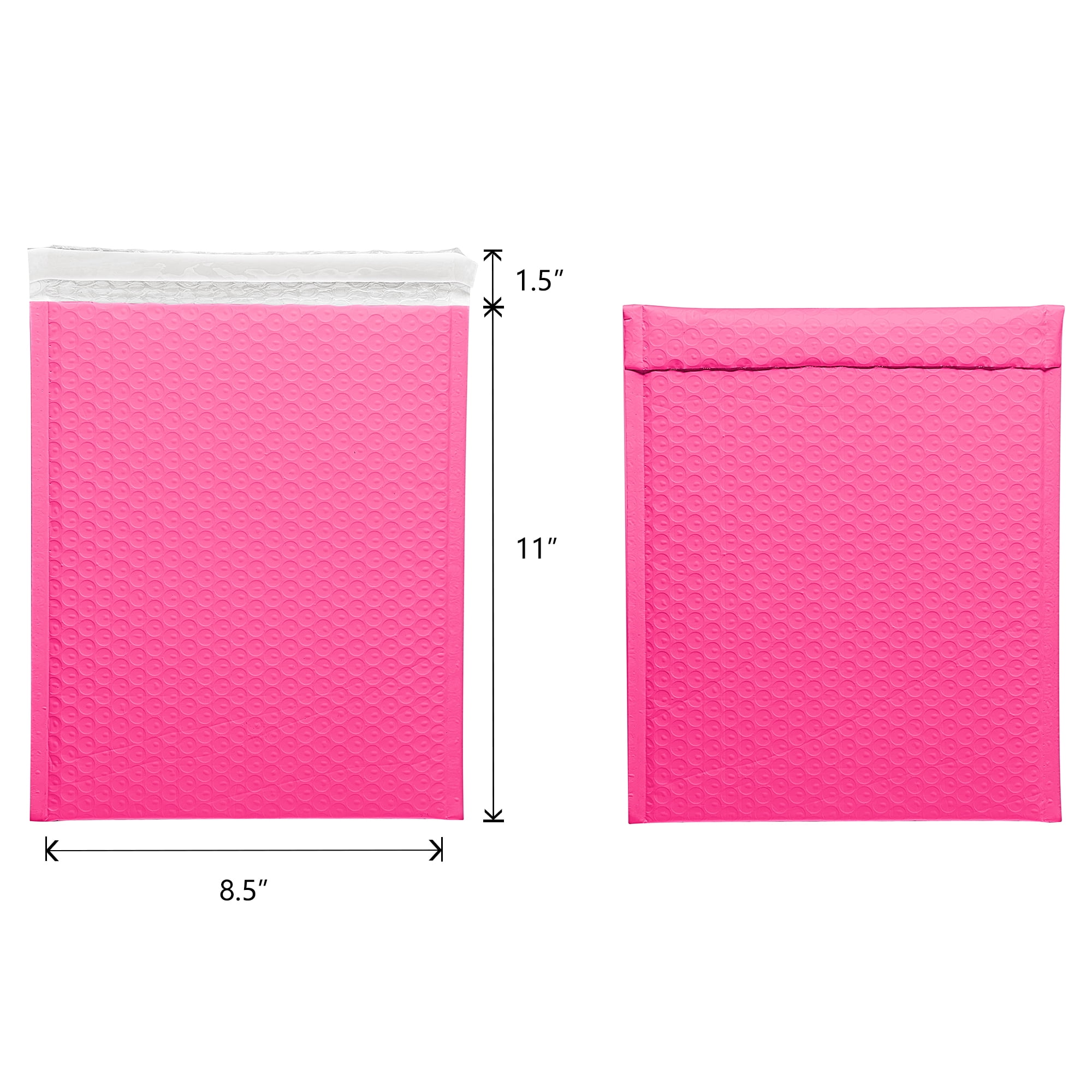 Alternium Bubble Mailer 8.5"x11" Pink 25 Pack