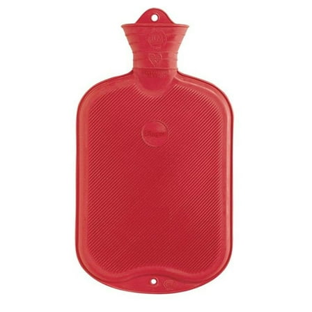Sanger Ribbed Hot Water Bottle Red 2L