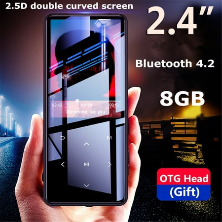 8GB Portable HiFi bluetooth Ultrathin Touch Screen Music MP3 MP4 Player (Best Hi Res Music Player)
