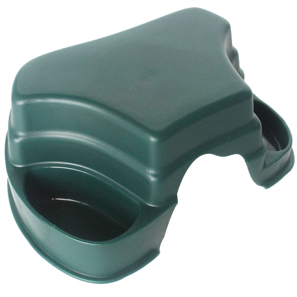 SOPOTUTU Reptile Shelter Sleeping Cave for Turtle Lizards Snakes with Dark Green Plastic 1Pack