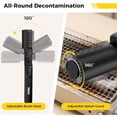 thumbnail image 2 of Electric Grill Brush,Cordless Electric Rotary Grill Brush,3-Speed Rechargeable Cleaner with 180° Adjustable Head,Stainless Steel Scrubber for BBQ Grates, Griddles & Smokers,Black, 2 of 8