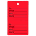 thumbnail image 1 of 100 Qt Étiquettes de Prix Rouges Non Enfilées avec Bâton Perforé, 1 of 4
