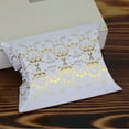 thumbnail image 4 of 50 Pieces Pillow Candy Box Paper Holiday Party Celebration Chocolates Favors Biscuit Snacks Storage Case Package for Kids Gold Pattern, 4 of 9