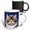 Multicolor, variant on 3drose, Lovely Persian Cat Face on Blue. Digital Art. Elegant Gifts for Family, 11oz Mug